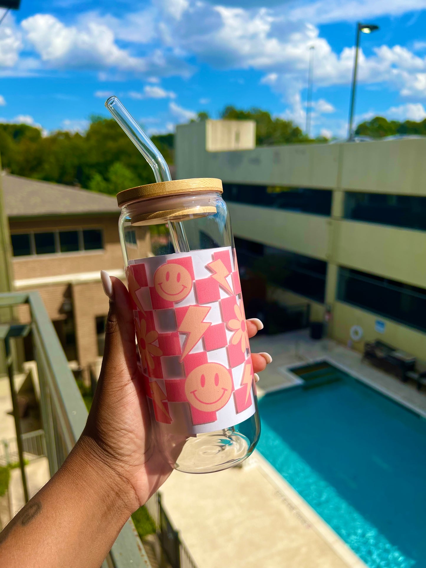 Smiley Pink Tumbler