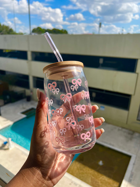 Pink Bows Tumbler