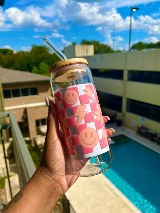 Smiley Pink Tumbler