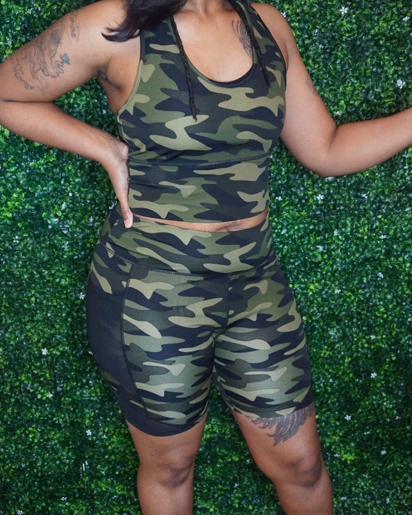 Camo Short Set