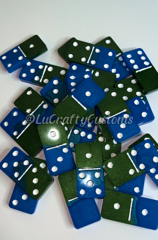 Blue Green Dominoes