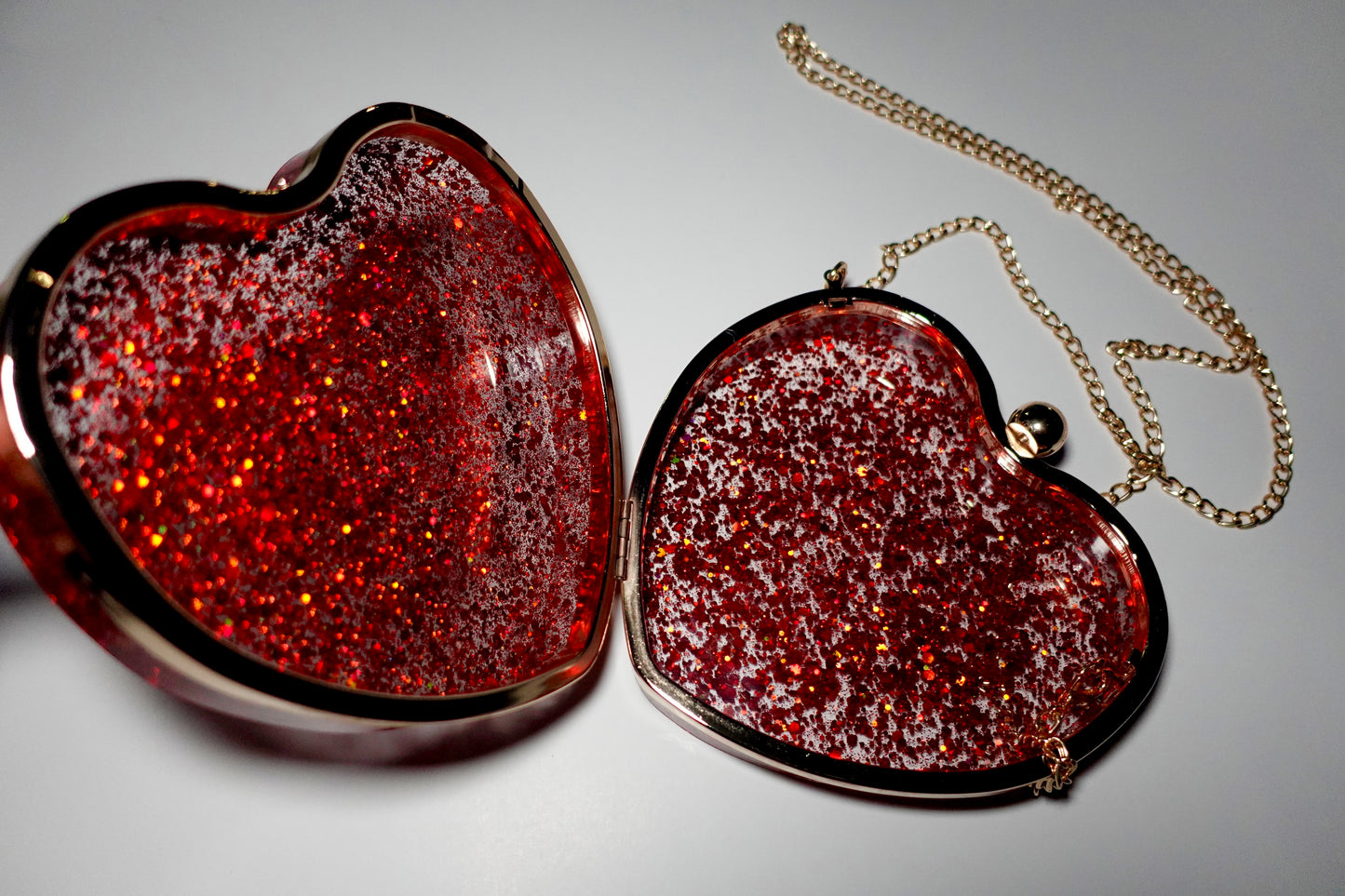 Ruby Heart Clutch